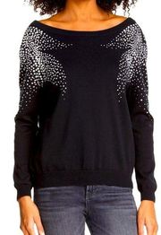 ba&sh Flore Pullover Sweater with Crystal Accents