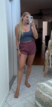dusty pink athletic shorts