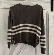 Stripe Crop Top Sweater 