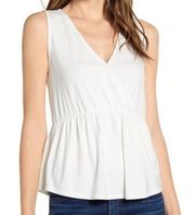 4/$25 gibson wrap front peplum top