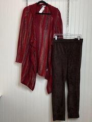 NWT Gloria Vanderbilt & Westport Open Cardigan & Pants Plus Bundle of 2 2X