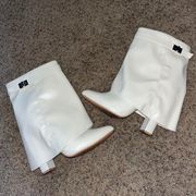 PrettyLittleThing Cream Western Style Booties