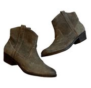 Kenneth Cole Reaction Tale Spin Taupe Leather Booties