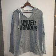 UNDER ARMOUR Women’s Gray Favorite Fleece Hoodie Size L