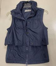 Stella McCartney Adidas blue full zip active wear lined Vest size XS