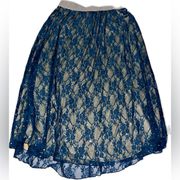 EUC  Lace Sequins Skirt