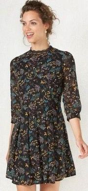 ✨Floral Mockneck High Neck Prairie Midi Dress Lauren Conrad✨