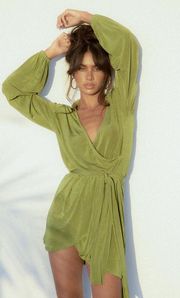 Green Wrap Dress