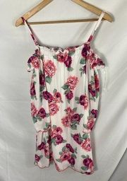 NWT Lily Rose Cold shoulder floral dress size large