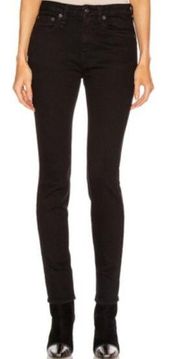 R13 Alison High Rise Skinny Jeans in Rinsed Black Women’s Size 27