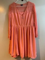 Torrid Pink Dress Size 1X