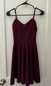 Maroon Semi Formal Dress