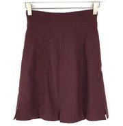 Christian Lacroix Vintage Bazar Brown Red Skirt French 36 NWT