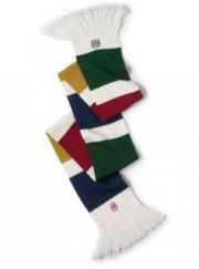 Hudson Bay Olympics Olympic Striped Multi Color Fringe Winter Scarf