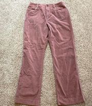 Pink corduroy pants