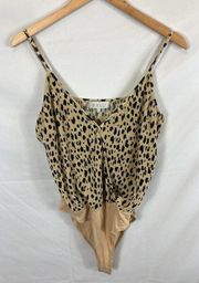 WAYF Surplus Cheetah Print bodysuit Size Medium