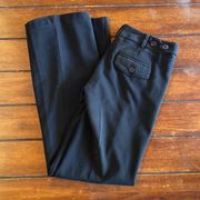 Pleated Polyester Adjustable Waist Slacks