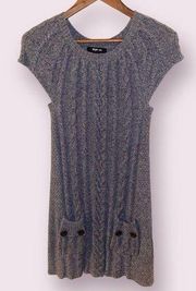 Style & Co. Short Sleeve Cable Knit Sweater Dress - size small