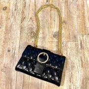 Black Quilted Crossbody Bag