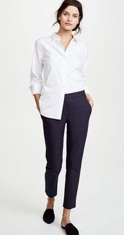 Theory Thaniel Approach Navy Cropped Slim Leg Pants Size 4