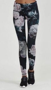 Active Black Floral Leggings