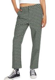 Volcom Frochickie High Rise Plaid Chino Pants 25