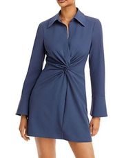 Cinq à sept Mckenna Dress Navy Blue Size 12 Long Sleeve NEW