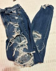 American Eagle ripped jeans