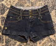 Boom Boom Denim Shorts Size 1