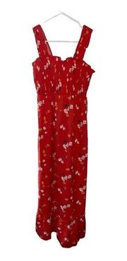 Isabel Maternity Sleeveless Smocked Top Floral Maxi Dress | Size XS