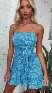 Blue Dotted Dress