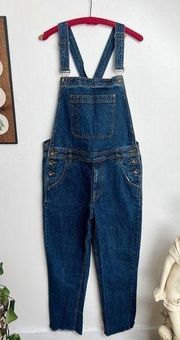 BDG Dark Wash Blue Tapered Leg Denim Overalls size 32 large