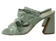 NIB - Vince Camuto Renneya Mint Green Leather Mule Sandals - Size 12