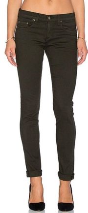 Rag & Bone Olive Green The Dre Skinny Jeans