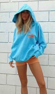 CASE OF THE BLUES NEON BLUE HOODIE - ONE SIZE