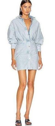 IRO Denim Jean Mini Shirt Dress Raffa size 4