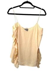 GREY JASON WU Ruffle Detail Sleeveless Blouse NWOT Sz 4