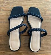 SINCERELY Jules Black Two Strap Women’s Sandals size 10 Preowned