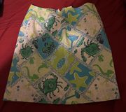 Lilly Pulitzer Womens starboard patch mini skirt size 4