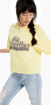 Junk Food Large Banana The Beatles Cropped Tee Shirt