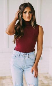 Sleeveless Turtleneck Bodysuit