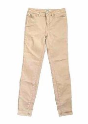 Amazon Essentials Tan Khaki Skinny High Rise Neutral Denim Jeans size 0 Short