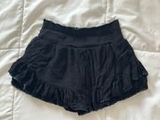 Black Ruffle Skirt