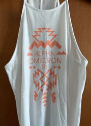 White Alpha Omicron Pi Shirt