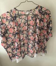 Knit Works See Through Floral Top