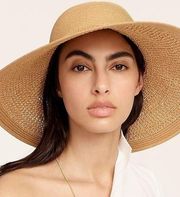 J. Crew Textured Summer Straw Hat One Size