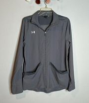 🌺 Under Armour grey zip up Loose Fit jacket