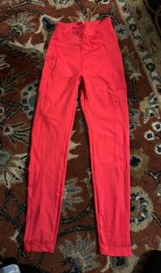 Bright Pink Bally Yoga Leggings