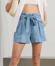 L’AGENCE Hillary Paperbag Belted Shorts 