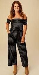 Altard State Black Striped Jumpsuit